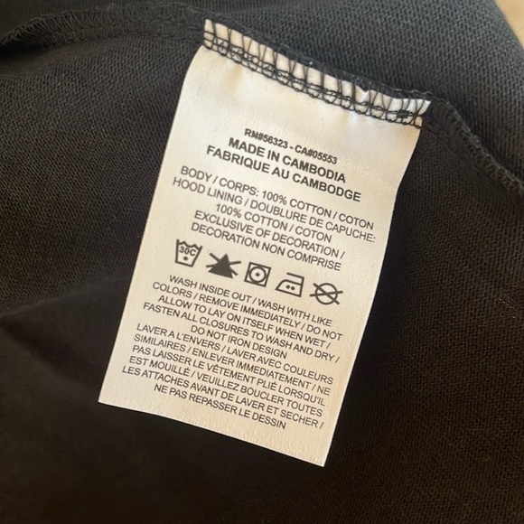 Brand New Nike Black Hoodie Zip Up Cotton Sweatshirt Embroidered Logo Workout - Picture 14 of 15